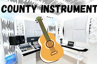 add custom fiddle banjo violin mandolin instrument as county session singer