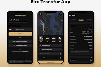 create uber style app design and development for you