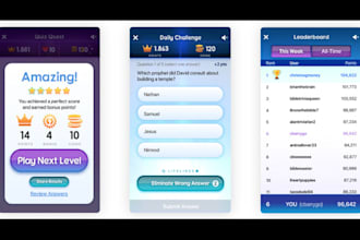 develop ai quiz app, ai course generator app, ai trivia app