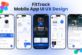 create mobile app ui ux design or web app ui ux design, ai chatbot design