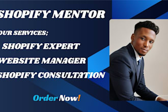 be shopify mentor dropship coach store manager ecommerce consultation