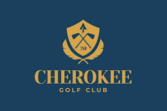 design a modern minimalist luxury golf club logo