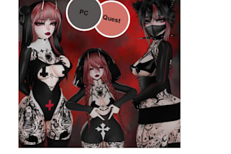 do custom 3d vrchat avatar, vrc, vrchat, vrc character, vr character, 3d model