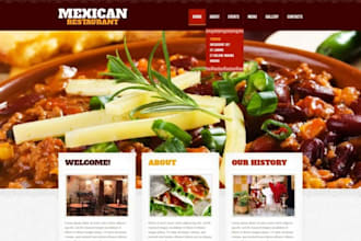 restaurant website food website catering website cafe website bakery website