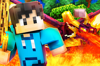 designed detailed professional minecraft thumbnails