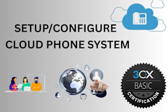 setup configure pbx, 3cx phone system, sip trunk, call center, inbound, outbound