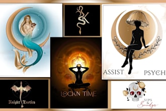 do custom sacred geometry, mystical, yoga, holistic, spiritual and mandala logo