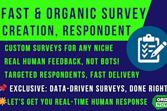 conduct market research with custom  jotform online survey and real respondents