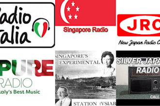 air your songs of all genre exclusively on italy, singapore and japan radio