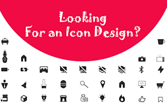 design unique, eye caching and modern custom icons