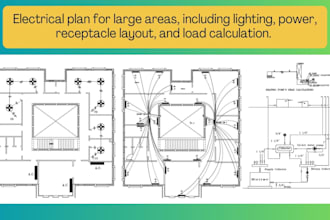 create electrical lighting plans, load calculation and single line diagrams