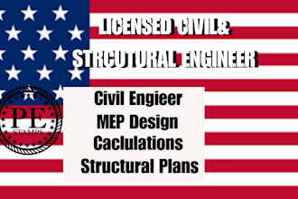 review sign stamp as licensed civil  structural engineer usa state in 24 hours