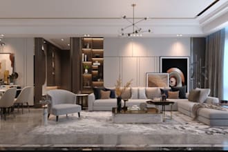 reconstruct 3d interior livingroom, house exterior, interior modelling rendering