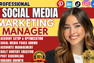 be your social media marketing manager  content creator facebook ads tiktok shop