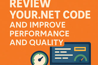 review your dotnet code and improve performance and quality