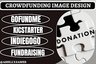 design crowdfunding images for kickstarter, gofundme, indiegogo campaign
