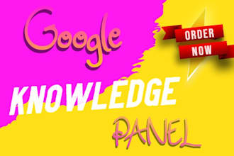 create active google knowledge panel, knowledgepanel, for company or personal