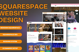do squarespace website design, squarespace website redesign, squarespace website