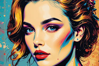 make a beautiful wpap pop art portrait