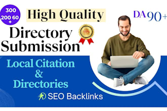 do 300 live USA local citation and directory submission for local SEO