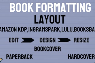 paperback formatting,edit and resize,rejected book cover for ingramspark lulu