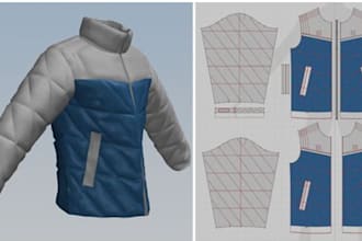 create realistic 3d garment,3d clothes either for games or rendering