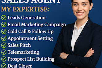 be your sales representative, high ticket sales closer cold calling expert