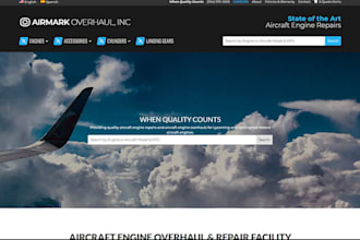 design aviation website, aircraft charter website, helicopter rental website