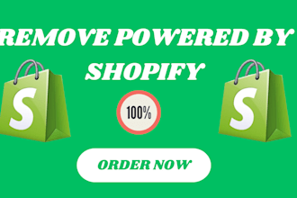 remove powered by shopify bug fix customization shopify website ecommerce store