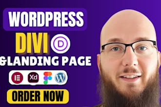 design and create premium wordpress website with divi, astra or elementor pro