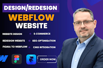 develop or design webflow website, be your webflow expert, figma to webflow