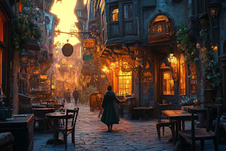 design an environment concept art illustration
