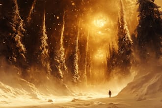 draw a realistic environment concept art and background art