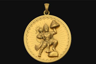 customize 3d pendant logo design,jewelry obj for 3d printing, stl file mythology