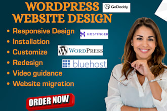 develop wordpress website on hostinger godaddy and bluehost