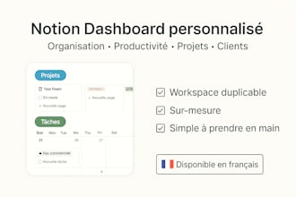 create a custom and organized notion dashboard for your workflow