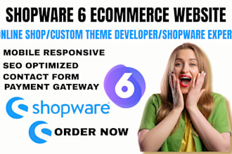 design shopware 6 ecommerce store online shop custom theme developer for hire