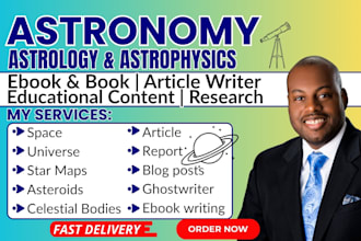 ghostwrite quasars, astronomy, astrology, space wonders ebook, article