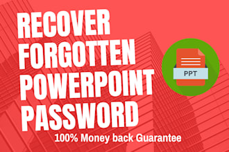 remove powerpoint protection or password