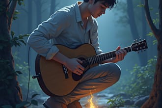 sing a soulful country song with banjo, violin, and bluegrass vibes