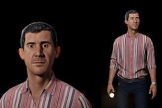 do 3d realistic character game character metahuman character ue5 ue4 3d rigging