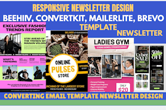 design convertkit newsletter flyer booklet magazine layout email automation