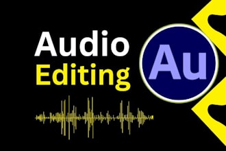 professionally edit, sync, clean up, fix, convert your audio