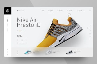design a sneakers website sneakers shopify store sneakers store shoe website