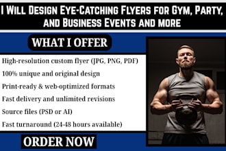 design flyer for business real estate gym corporate cleaning medical tax