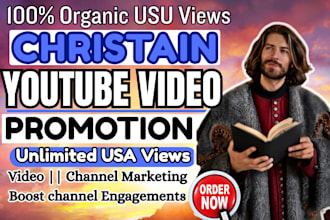 monetize USA christian youtube promotion, video gospel music, channel management