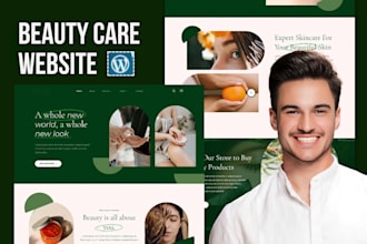 design your spa, beauty care, salon, barber, massage therapy wordpress website