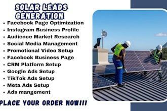 solar leads solar panel installation solar facebook ads solar google ads