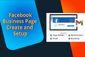 professionally create and set up your facebook page and email
