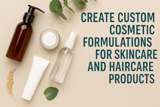 create custom cosmetic formulations for skincare and haircare products